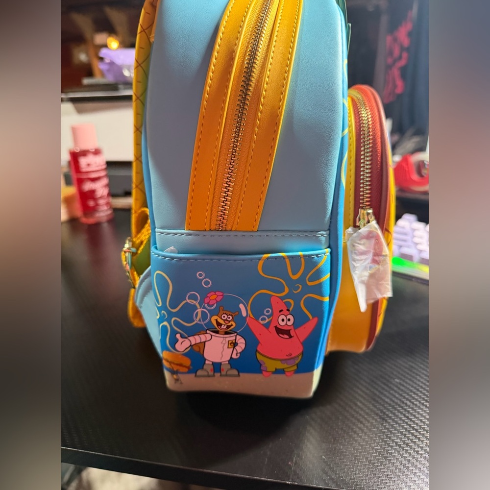 Loungefly Spongebob Pineapple Mini Backpack in Ye… - image 5
